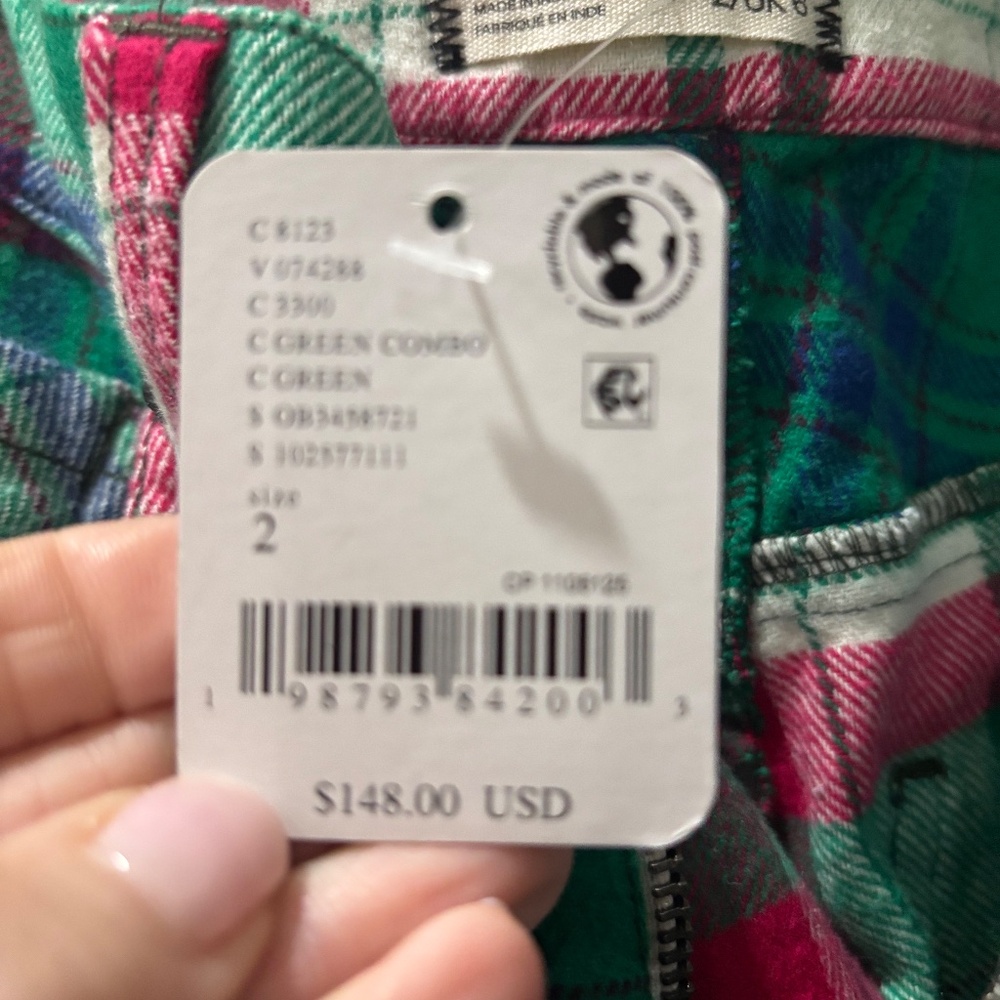 FREE PEOPLE PLAID PANTS - Picture 8 of 10